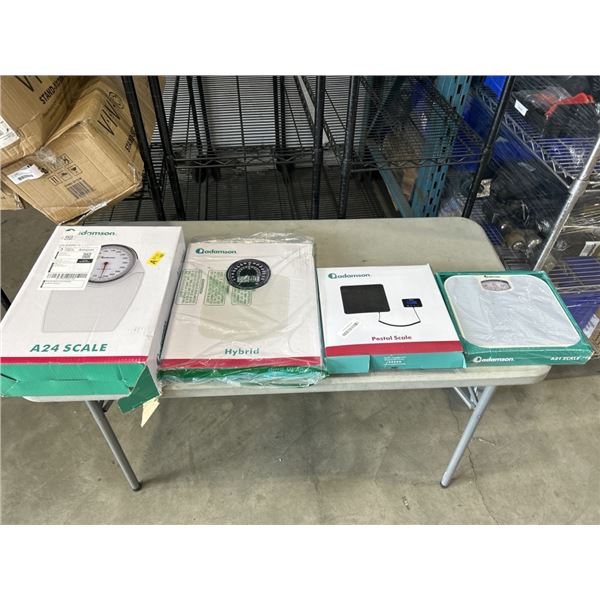 4 ADAMSON SCALES INCLUDING A21, A24, POSTAL AND HYBRID SCALES
