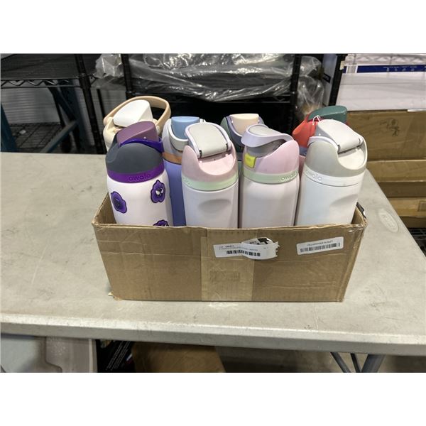 8 OWALA STAINLESS STEEL WATER BOTTLES