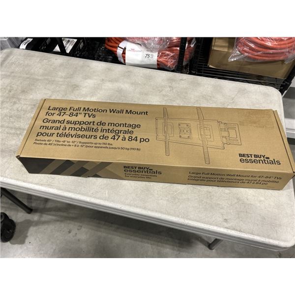 BEST BUY ESSENTIALS 47-84" TV WALL MOUNT, RETAIL $79