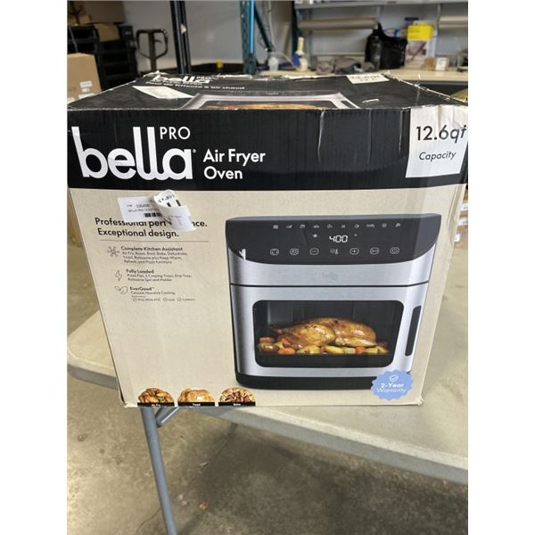 BELLA PRO 12.6QT DIGITAL AIR FRY OVEN - TESTED WORKING, RETAIL $299