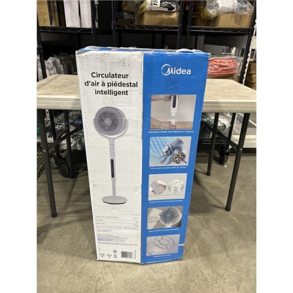 MIDEA DUALBLADE 7" AIR CIRCULATOR PEDESTAL FAN - TESTED WORKING, RETAIL $139