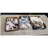 Image 1 : TRAY OF RING DISPLAY STANDS, FLOSS STICKS AND NEW CRAFTING NEEDLES ETC