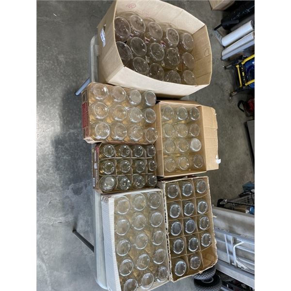LARGE LOT OF CANNING JARS