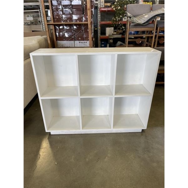 SOLID WOOD WHITE DISPLAY SHELF