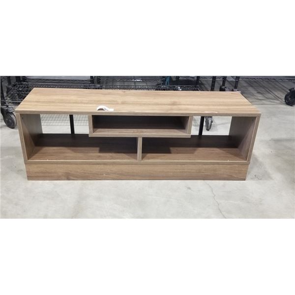 MODERN WOOD FINISH MEDIA DISPLAY CABINET