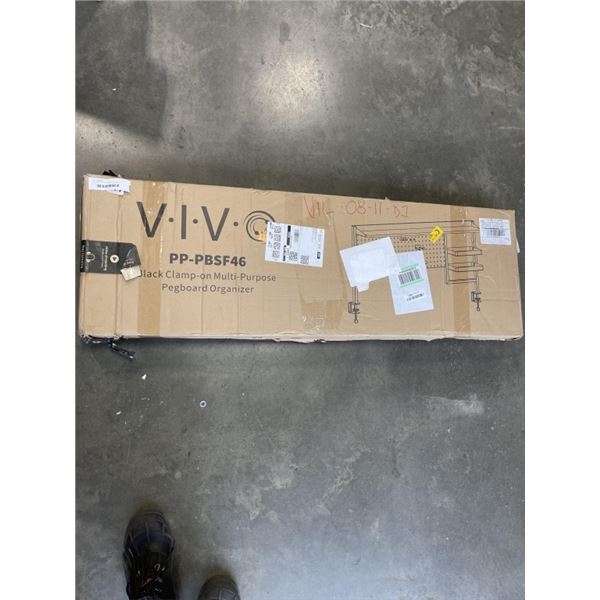 VIVO BLACK CLAMP-ON MULTI PURPOSE PEGBOARD ORGANIZER
