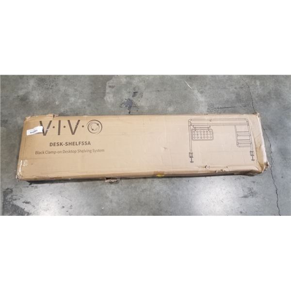 VIVO BLACK CLAMP-ON DESKTOP SHELVING SYSTEM