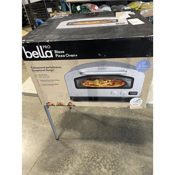 BELLA PRO BLAZE 12" PIZZA OVEN PLUS - TESTED WORKING, RETAIL $799