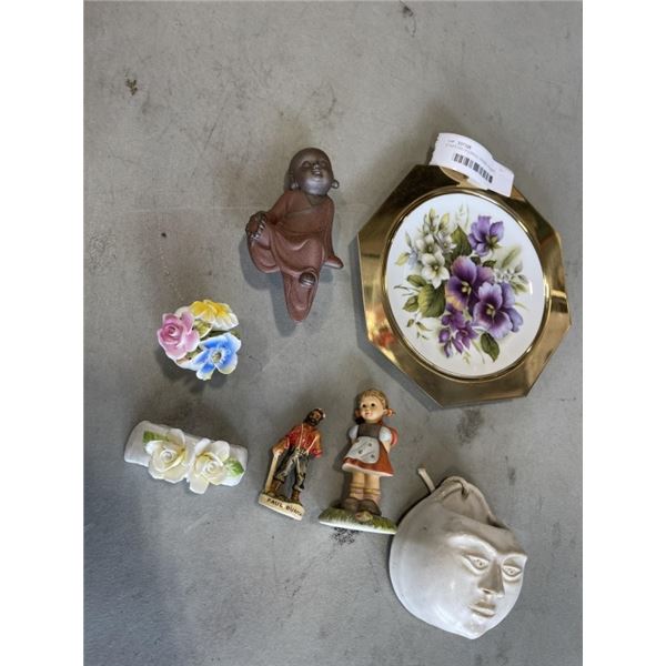 STAFFORD FLORALS, GOEBEL FIGURE, COLLECTOR PLATE AND MORE
