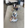 Image 2 : EASTERN FISHING FIGURES, LIDDED VASE, MINIATURE VASE AND FISHING BOAT