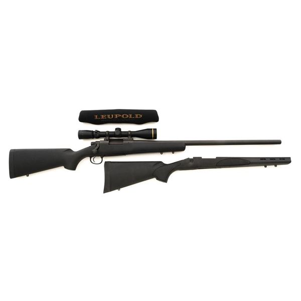 Remington Model 700 SPS Varmint Bolt Action Rifle with Leupold Scope and Extra Stock