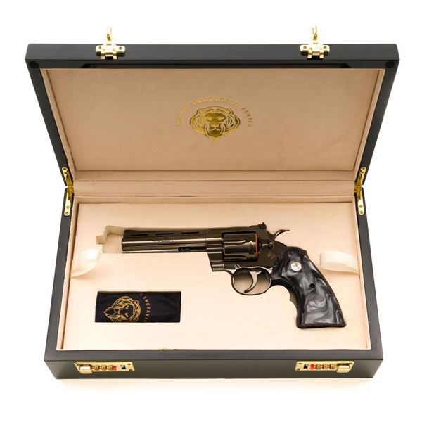 Cased Custom Seattle Engraving Center Colt Python Double Action Revolver
