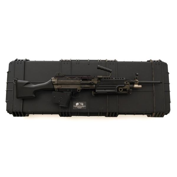 FNH USA M249S Belt-Fed Semi-Automatic Rifle with Extra Stock