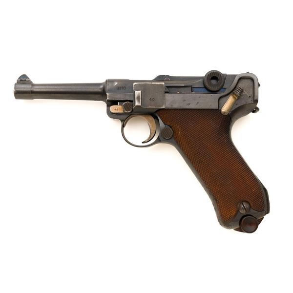 Machine Gun Unit Marked 1916 Dated DWM Model 1914 Luger Semi-Automatic Pistol
