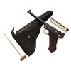 Image 1 : DWM Model 1906 Navy 1st Issue Rework Luger with Holster, Two Magazines, Unit Marked