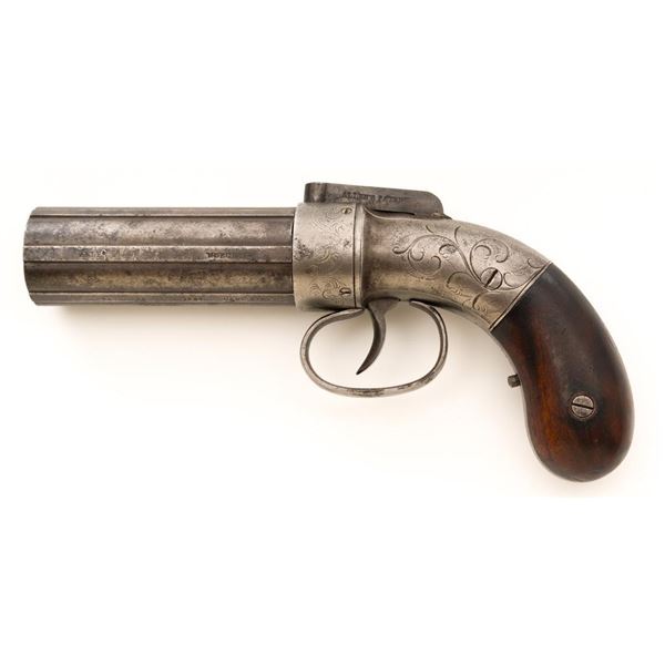 Allen & Thurber Bar Hammer Pepperbox 6-Shot Percussion Revolver