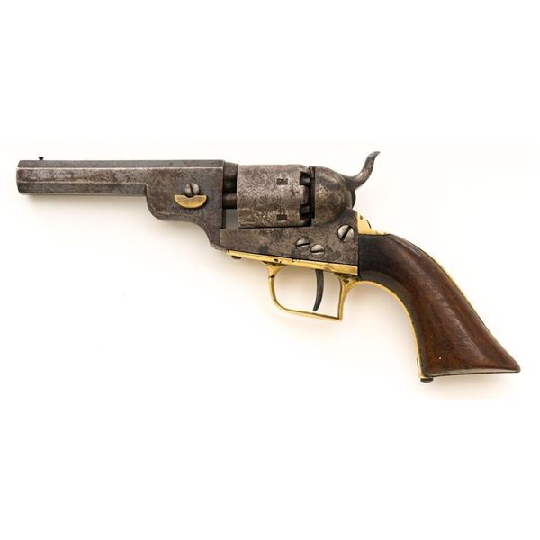 Belgian Brevete Copy of Colt 1848 Baby Dragoon Percussion Revolver