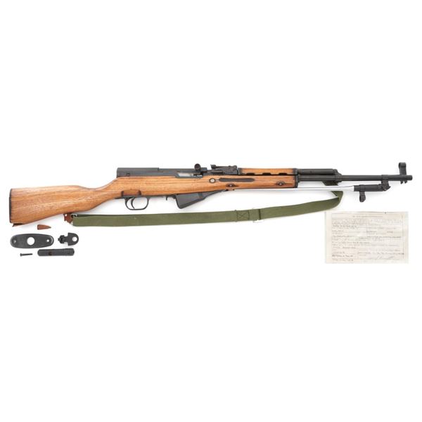 Chinese SKS Semi-Automatic Carbine with Folding Bayonet and Capture Papers