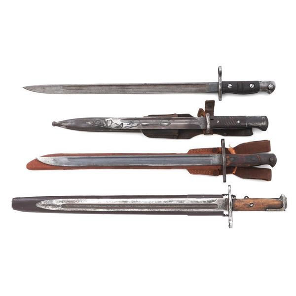 Lot of Four (4) Bayonets