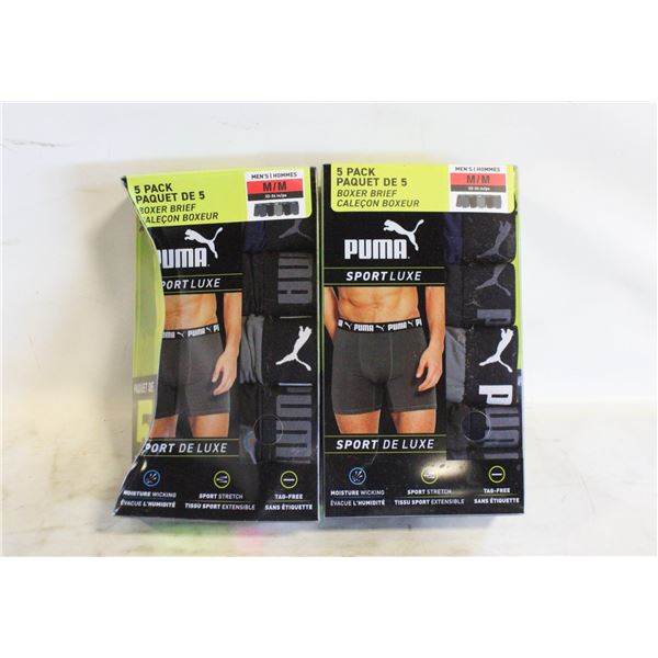 2X FIVE PAIRS OF NEW PUMA MENS