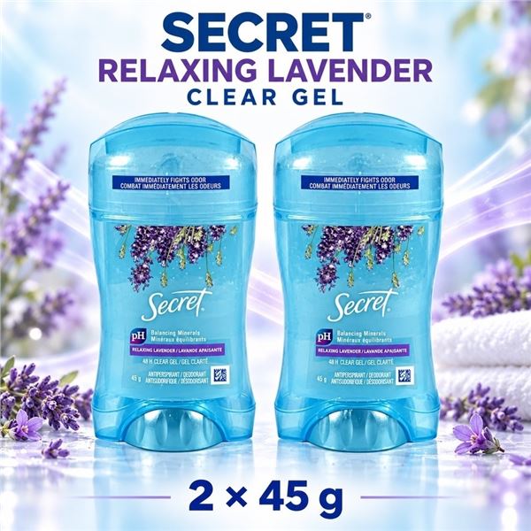 2 SECRET RELAXING LAVENDER CLEAR GEL 45G