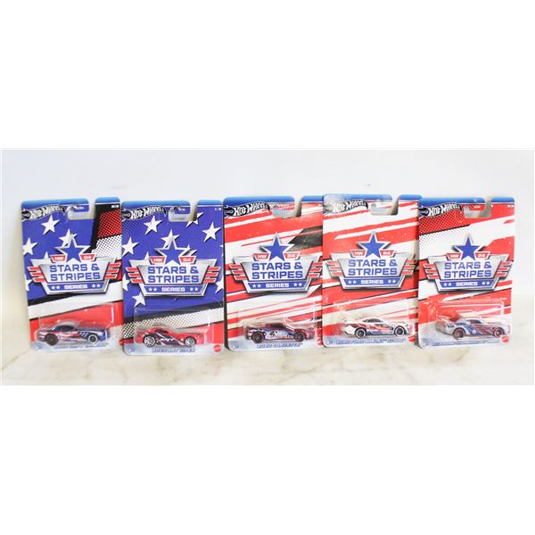 HOT WHEELS STARS & STRIPES – SET OF 5,