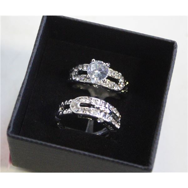 NEW 2PCS/SET RING SET SZ8