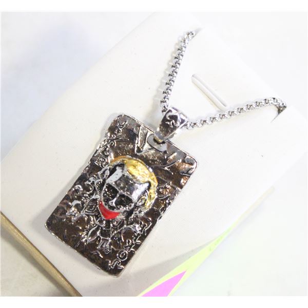 NEW JOKER PENDANT NECKLACE