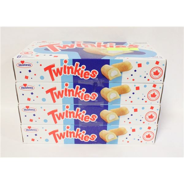 4 BOXES WITH 6 (24 TOTAL) TWINKIES BB JN 14 2026