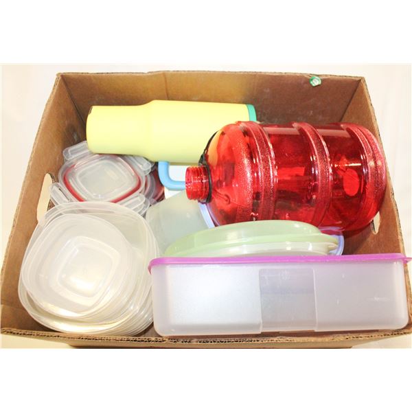ASSORTED CONTAINERS + HYDRATION VESSELS