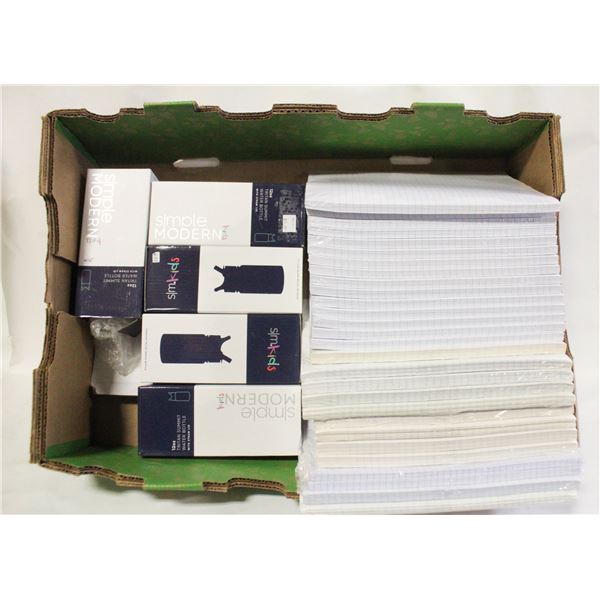 LOT OF PAPER SOLD WITH KIDS TUMBLERS