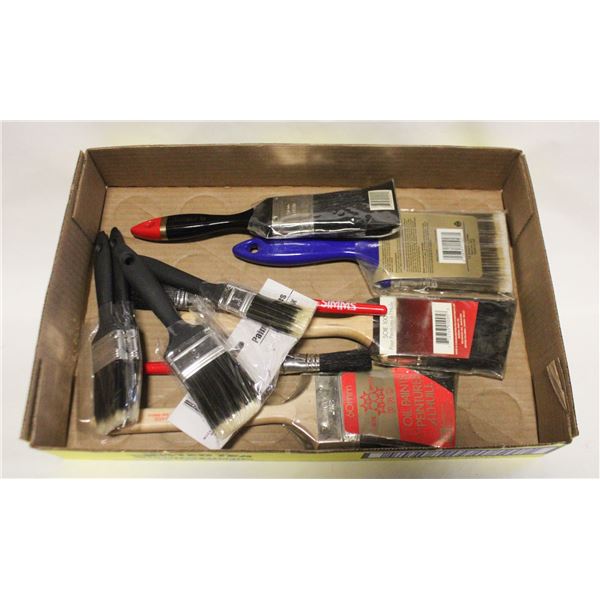 PAINT BRUSHES- BOX LOT ASSORTED