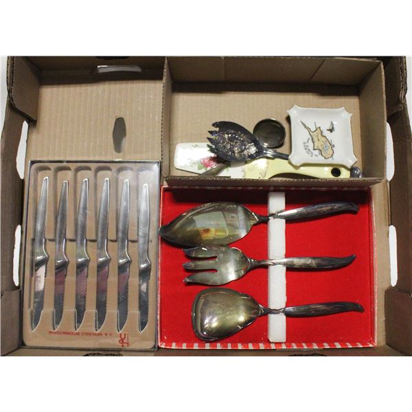 ESTATE SILVER PLATED UTENSILS/CUTLERY
