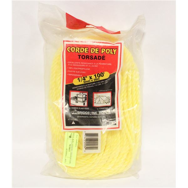 NYLON ROPE- 100 FEET- NEW IN BAG