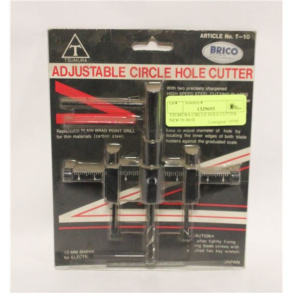TSUMURA CIRCLE HOLE CUTTER NEW IN BOX