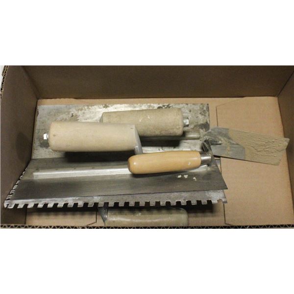 STEEL TROWELS- LOT OF 4 ASSORTED
