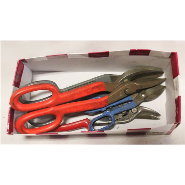 HEAVY DUTY TIN SNIPS LOT