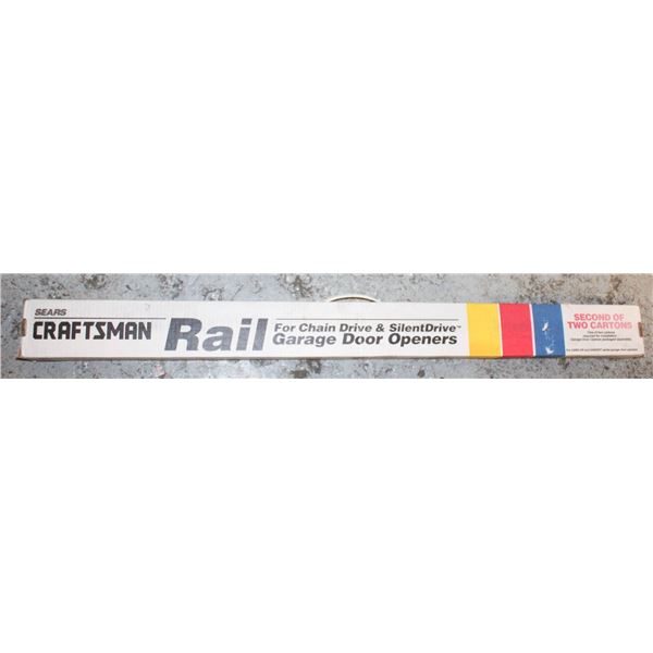 CRAFTSMAN CHAIN DRIVE GARAGE DOOR RAIL IN BOX