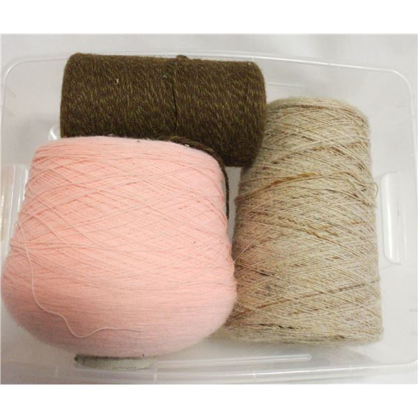 BULK SZ ITALIAN MILL-SPUN TEXTILE YARN CONES