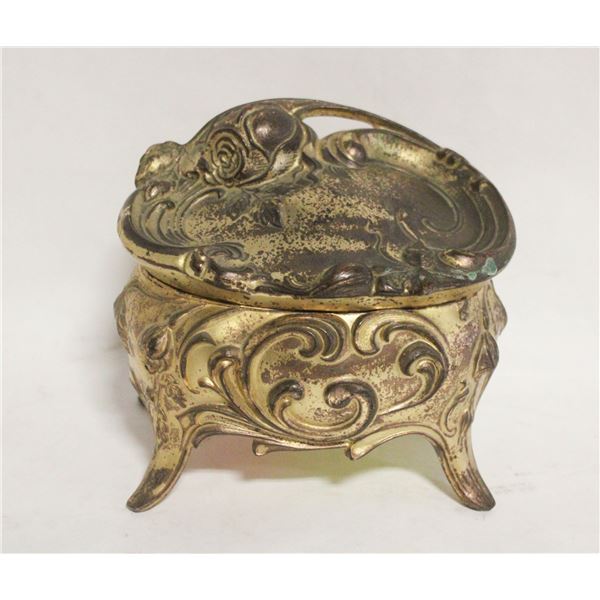 ANTIQUE ROCCOCO STYLE JEWELRY BOX