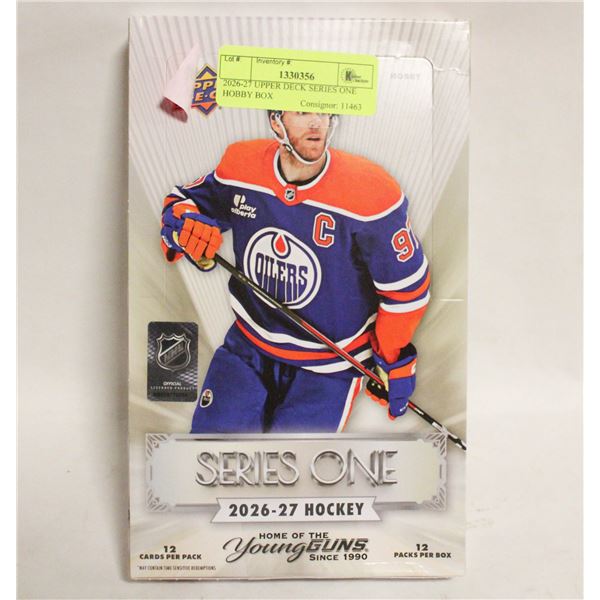 2026-27 UPPER DECK SERIES ONE HOBBY BOX