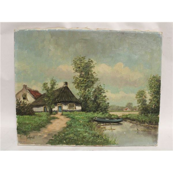 SIGNED OIL ON CANVAS