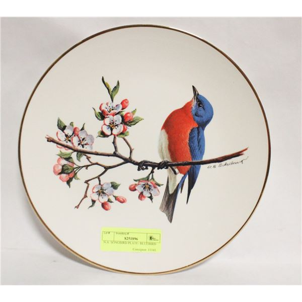N.A. SONGBIRD PLATE- BLUEBIRD