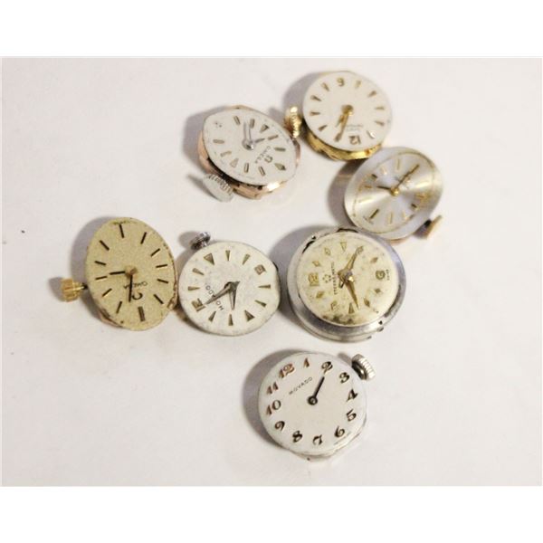 7X WATCH MOVEMENTS OMEGA MOVADO GP ENTERA