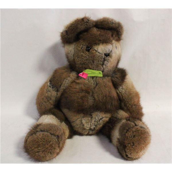 HAND-CRAFTED (REAL FUR) TEDDY BEAR