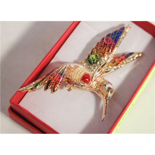 NEW HUMMINGBIRD WITH MULTI OMBRE ENAMEL +