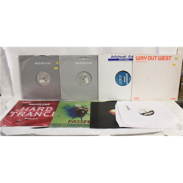 10X 2000S ERA TRANCE MUSIC VINYLS