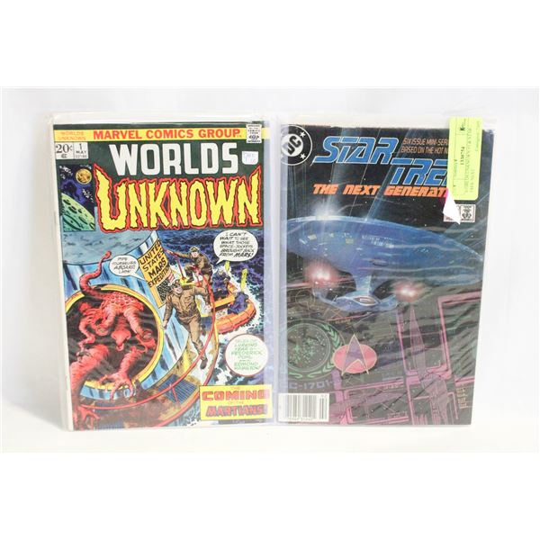 WORLDS UNKNOWN #1 & STAR TREK NEXT
