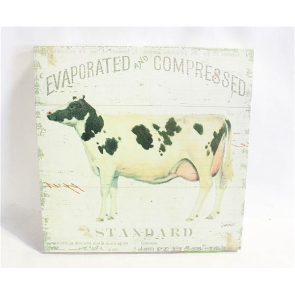 DAIRY COW CANVAS ART BY JAMES WIENS