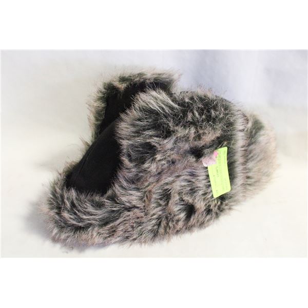 100% COTTON SHELL EAR FLAP HAT ADULT SZ